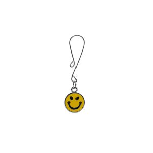 Clit Clamp - Curl Loop - with Smilie Face Charm includes organza gift storage bag