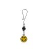 Clit Clamp - Curl Loop - with Smilie Face Charm & Black Bead includes organza gift storage bag