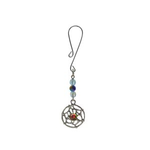Clit Clamp - Curl Loop with Dream Catcher Charm & Beads includes organza gift storage bag