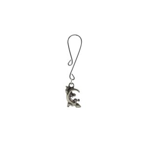 Clit Clamp - Curl Loop with Gecko Charm includes organza gift storage bag