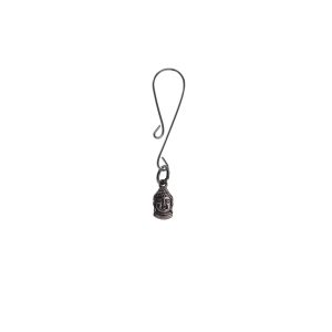 Clit Clamp - Curl Loop W/Buddha Charm includes organza gift storage bag