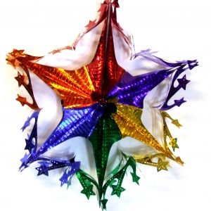 Rainbow Metallic Stars Mobil