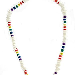 Rainbow Shell chip necklace