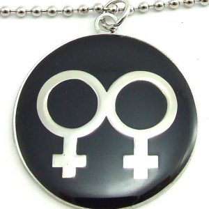Double Female I.D. Tag Necklace