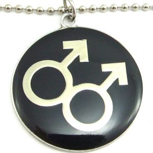 Double Male I.D. Tag Necklace
