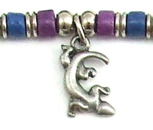 Gecko with Ceramic Beads Necklace