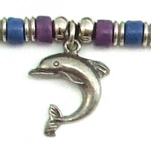 Dolphin with Ceramic Beads Necklace
