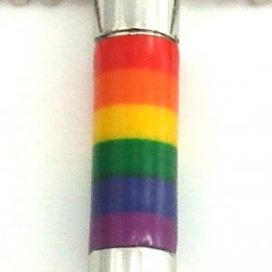 Rainbow Stainless Steel cylinder pendent