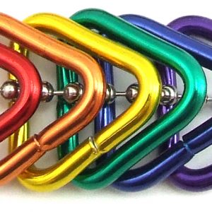 Rainbow Triangles - Ball Chain Necklace