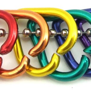 Rainbow Hearts - Ball Chain Necklace