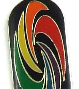 Rainbow Swirl Military ID Tag