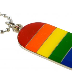 Rainbow Flag Military ID Tag