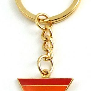 Rainbow Tri. Key Chain