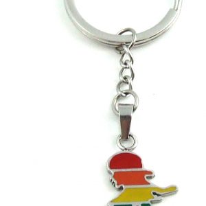 Rainbowbow Mud Flap Girl Key Ring