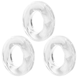 Set of 3 - Erection Enhancement Ring - Stretchy - Clear