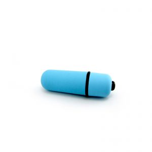 2 1/2" Soft Touch Silicone 3 Speed Bullet Vibrator - Blue