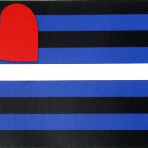 Magnet - Leather Flag - 3" x 4.5"