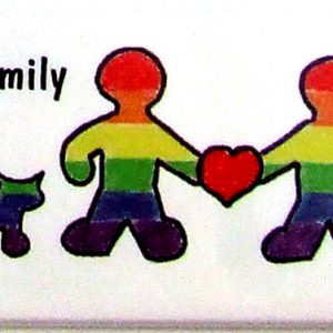 Magnet - Family with Cat