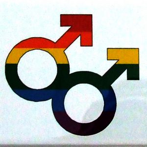 Magnet - Double male symbol