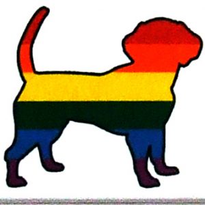 Magnet - Rainbow dog
