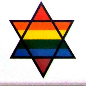 Magnet - Rainbow Star of David