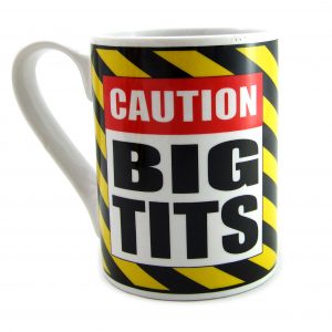 Caution: Big Tits Mug, 14oz