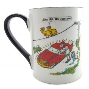 Wait til he's finished JL Mug