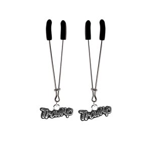 Nipple Clamp - Tweezer - Chrome with Tramp Charm