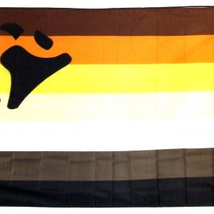 Bear Pride Silk Screen Flag 3x5'