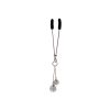 Clit Clamp - Tweezer With Double Sparkle Balls includes organza gift storage bag