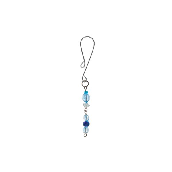 Clit Clamp - Loop w/ Iridescent Beads includes organza gift storage bag