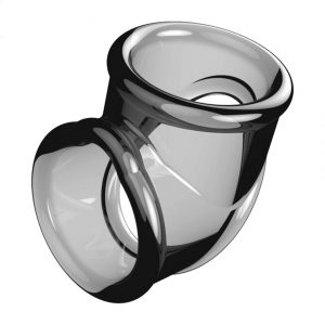 TPE Ball Stretcher/Cock Ring Combo - Smoke