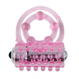 Super Stretchy TPE Vibrating Double Cock Ring
