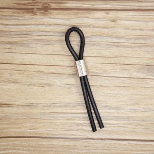 Adjustable Silicone Lasso Cock Ring with Silver Bead Slide