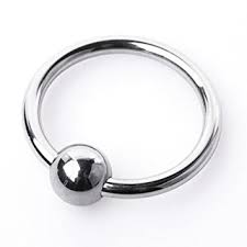 Stainless Steel Glans Ring with Ball