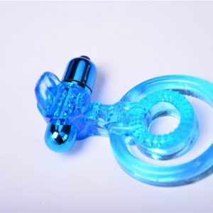 Double Jelly Cock Ring with Bullet Vibrator/Clit stimulator