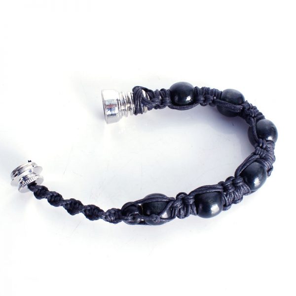 Metal and natural hemp with beads pipe wrist bracelet design Includes 5 stainless steel screen filters and organza gift storage bag