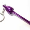 Metal key chain pipe Pocket Size design Includes 5 stainless steel screen filters and organza gift storage bag