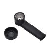 Silicone pipe with lid Design Includes 5 stainless steel screen filters and organza gift storage bag