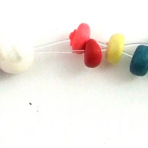 Rainbow illusion beads choker 18"