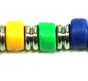Rainbow Reg.Ceramic Bead Bracelet - 9"