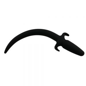8" Silicone Puppy Tail Anal/Butt Plug - 3.5"