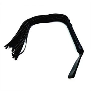 Black PU Whip - 16" (42cm)
