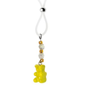 Nipple Lasso with Yellow Gummie Bears on Clear Silicone Loop