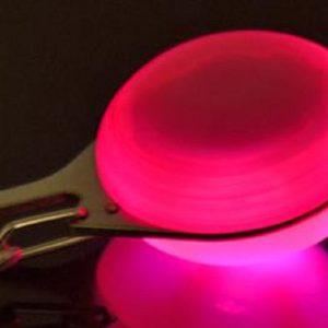 LED Lighted Pet Charm for Collar (Pink)