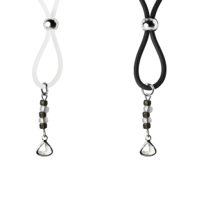 Nipple Lasso with Diamond Triangle Birthstone on Silicone Loop